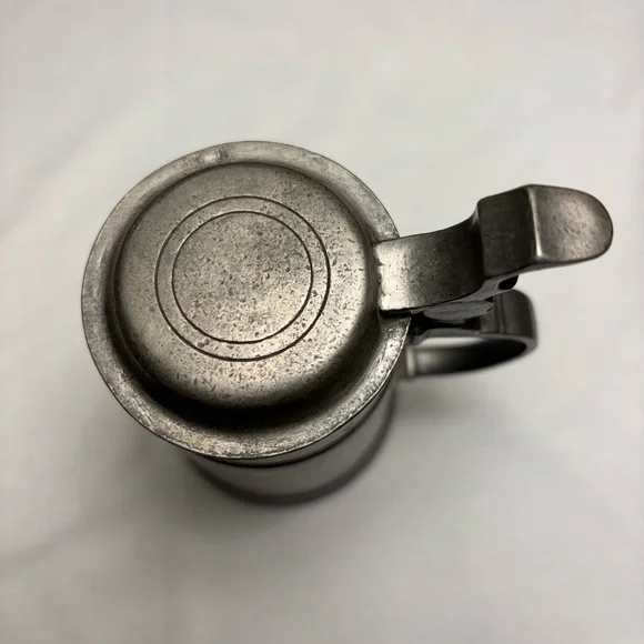 Antique German Kunstauktionshaus Günter Pewter Lidded Tankard. - Picture 9 of 11